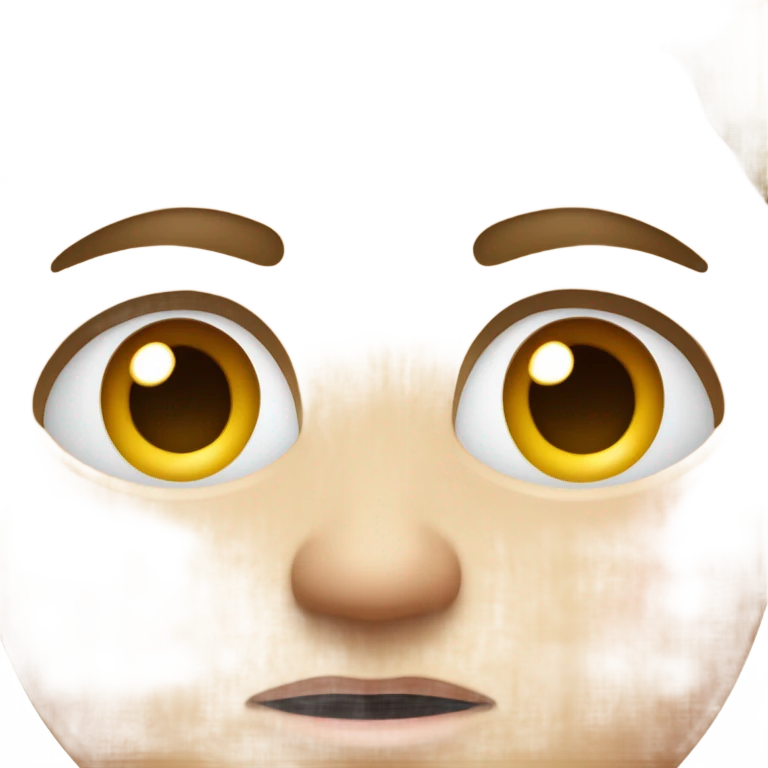 Disgusted side eye emoji