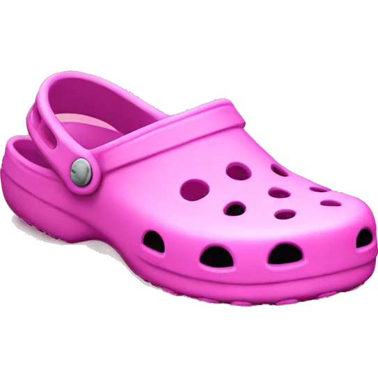 Pink crocs emoji