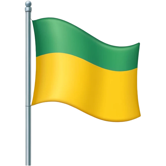 Create a green and yellow flag emoji