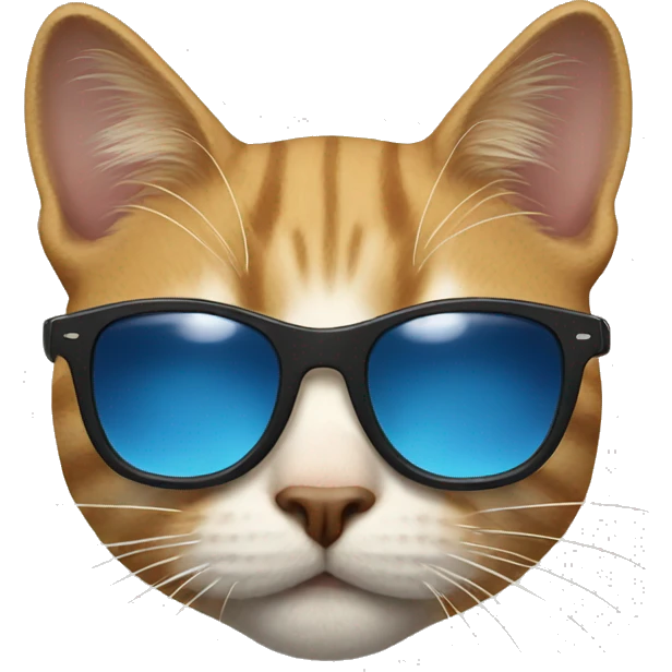 Cat with sunglasses emoji