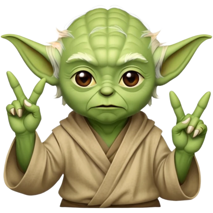 Yoda qui fait le signe jul  emoji