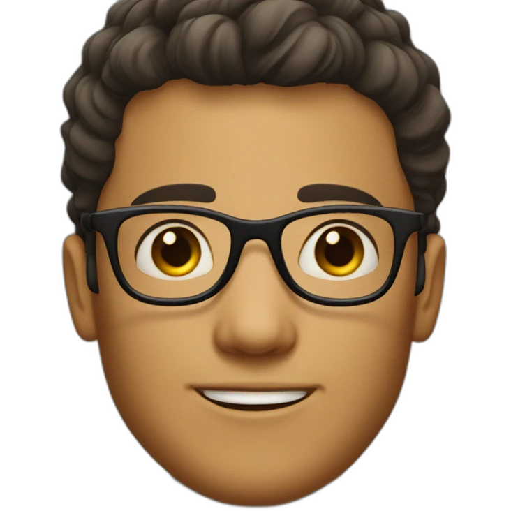 jawlined boy with medium hairs and glasses emoji