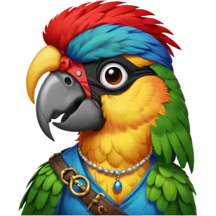 pirate and parrot emoji