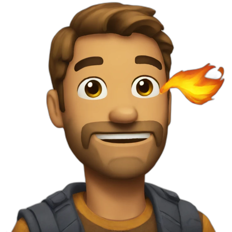 this is fine fire emoji