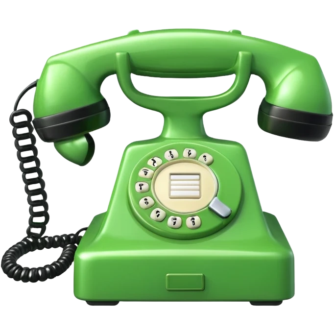 teléfono verde emoji