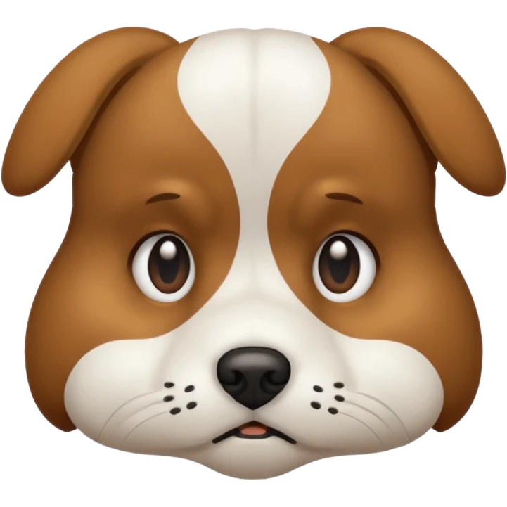 dog showing Sadness - feeling of sorrow or unhappiness emoji