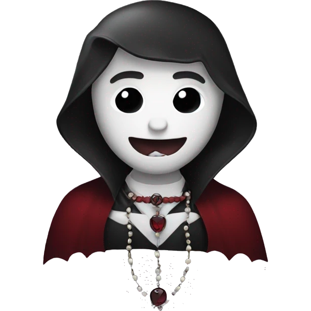 Vampire with a rosary  emoji