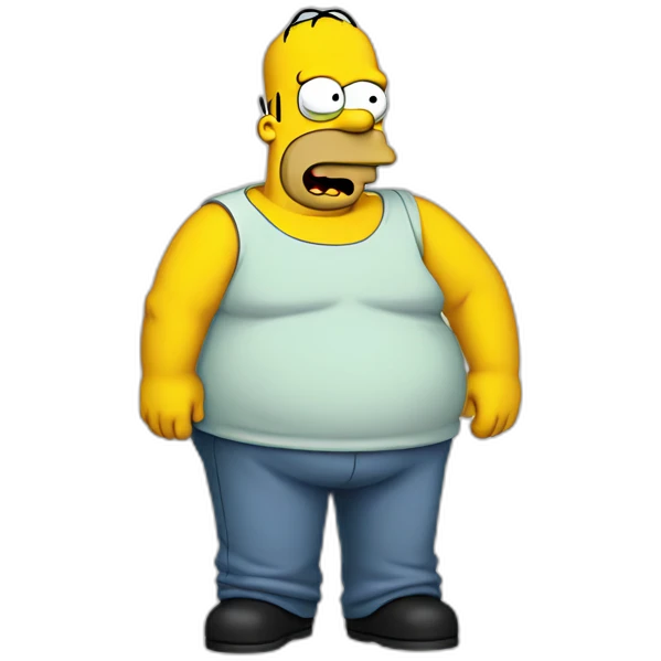 obese homer simpson emoji