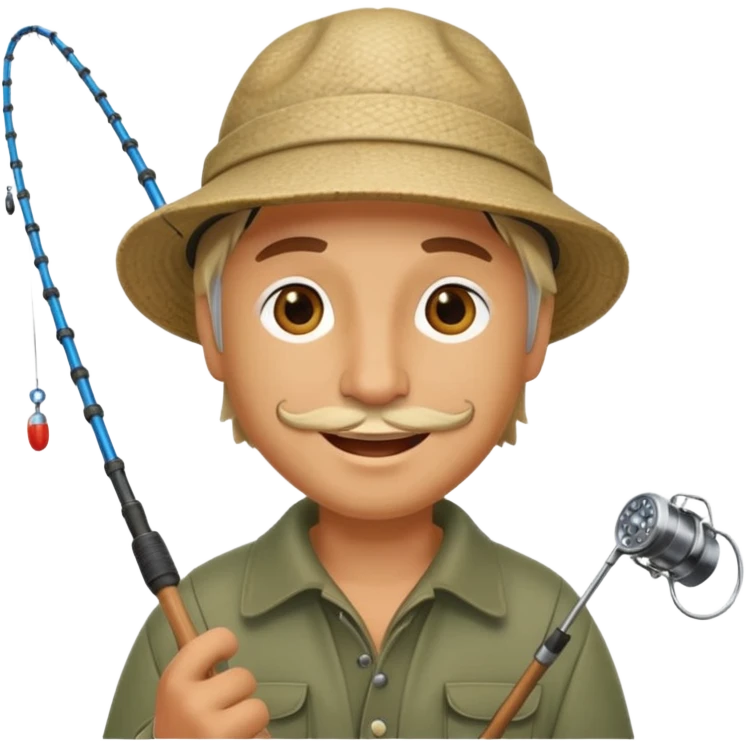 happy fisherman emoji