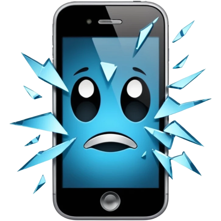 broken phone emoji