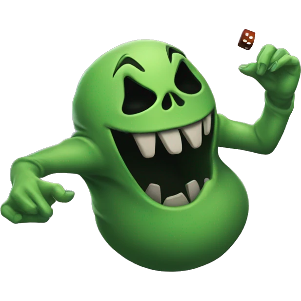 Oogie boogie rolling dice emoji