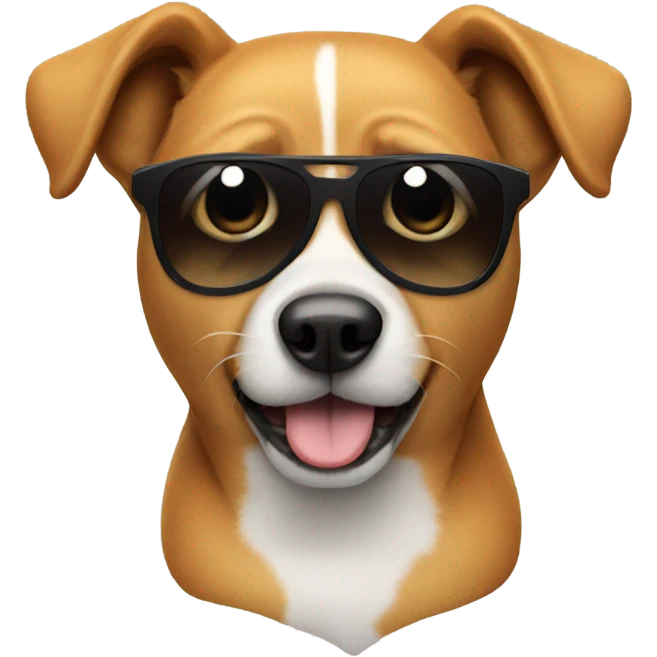 Dog with sunglasses emoji