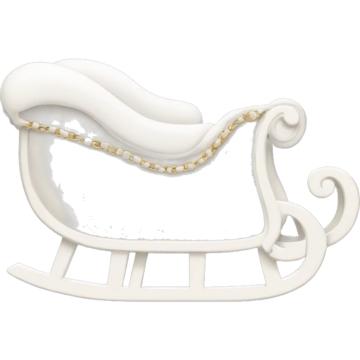 Chanel logo Sleigh Chanel white emoji