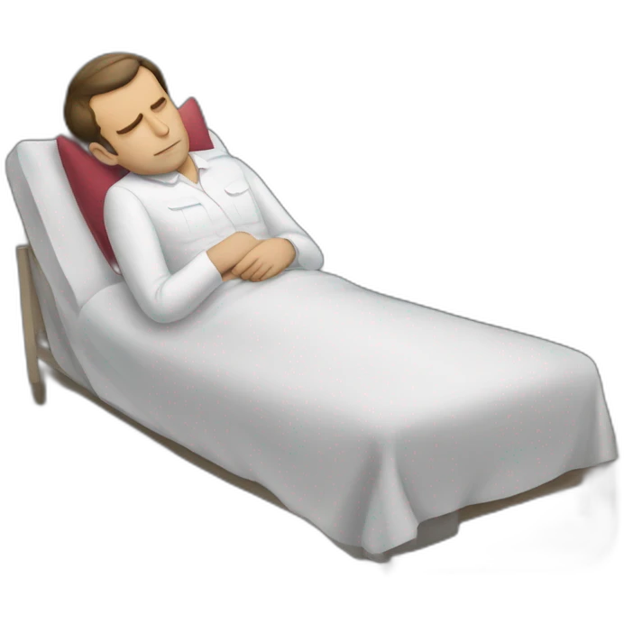 Macron sleeping emoji