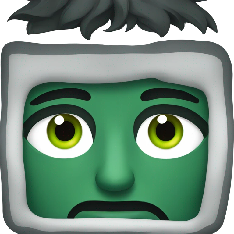 a dark Green eyes  emoji