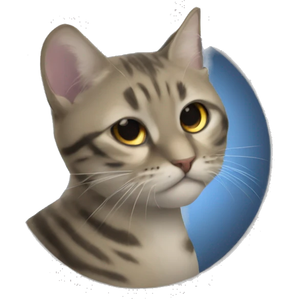 Кот на батуте  emoji