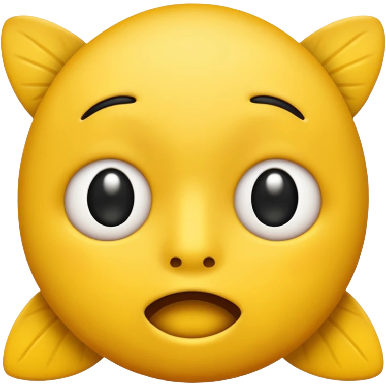 😊🥺 these emojis but with flies around it and its happy yellow face emoji black eyes like the 4th image but its cuter remove the nose make the eyes bigger and close its mouth emoji