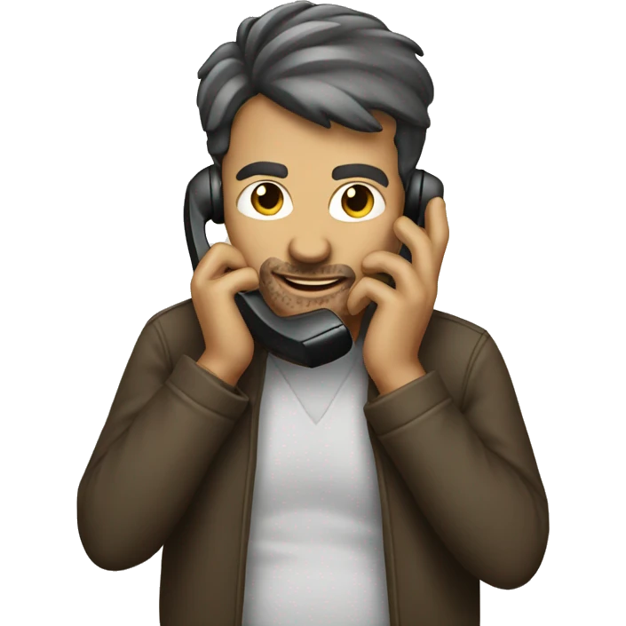 Man on phone emoji