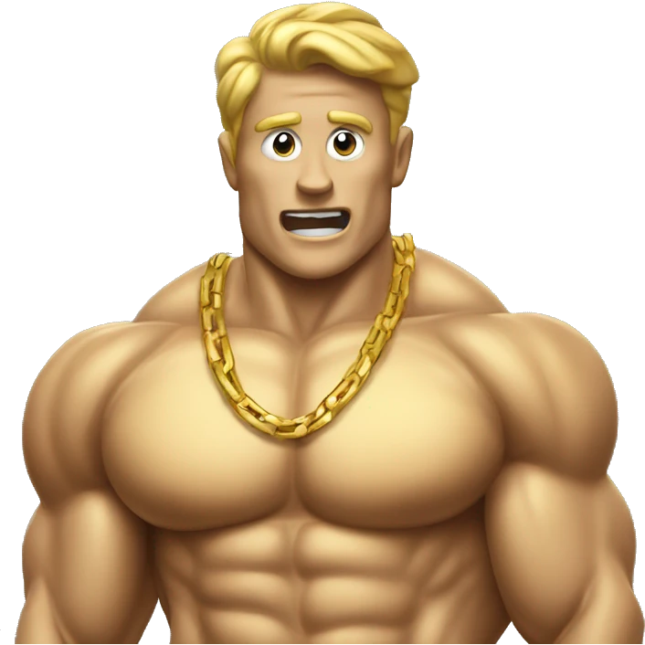 gold coin muscle emoji