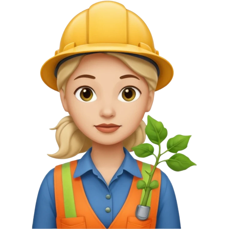 female beanstalk worker emoji