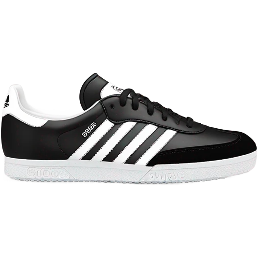 Adidas samba og black and white  emoji