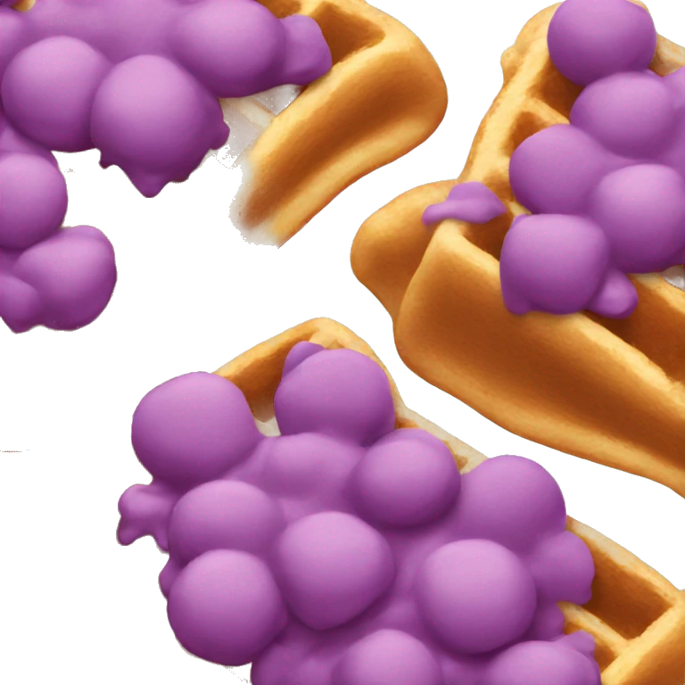 Purple waffles  emoji