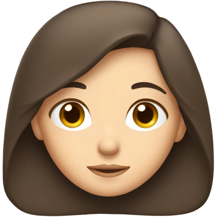 Brunette girl sleeping emoji