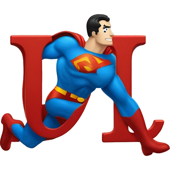 superman logo with the letter "L"  emoji