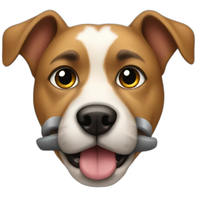 dog in a muzzle emoji