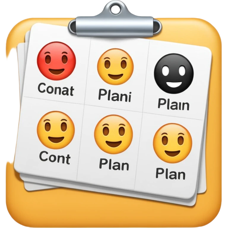 Content plan emoji