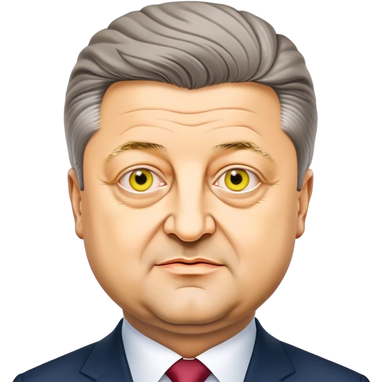 Super realistic President of Ukraine Petro Poroshenko emoji