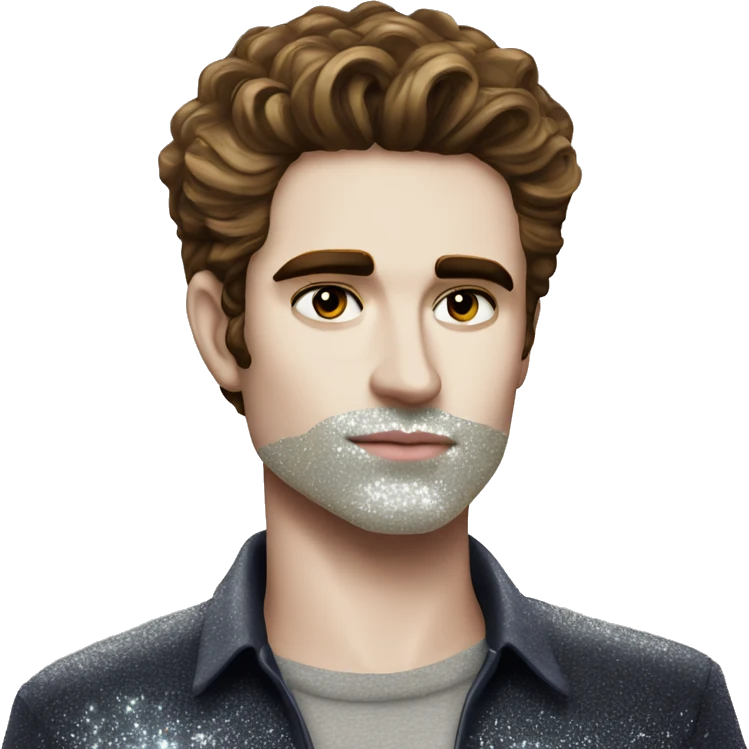 edward cullen with glitter skin emoji