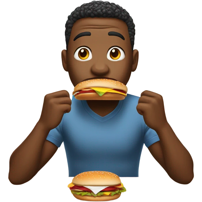 Rod wave eating a burger  emoji