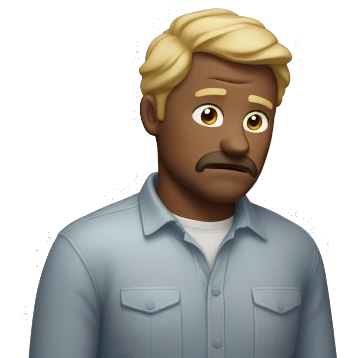 Mark strugling holding his breath emoji