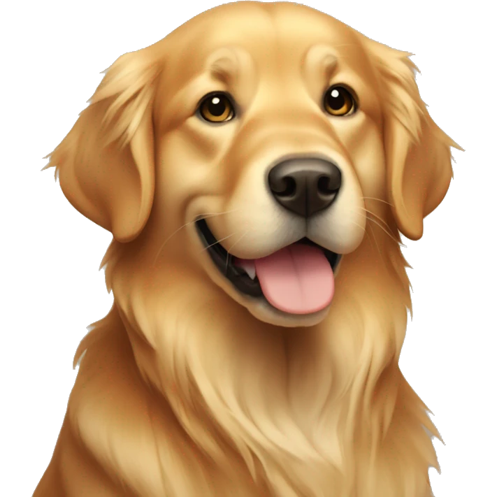 Toasted golden retriever  emoji