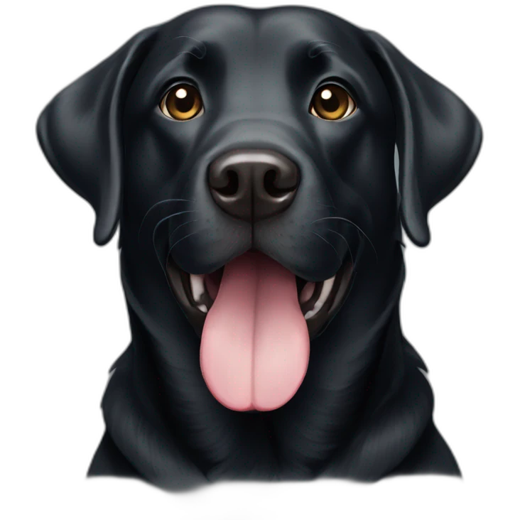 black labrador emoji