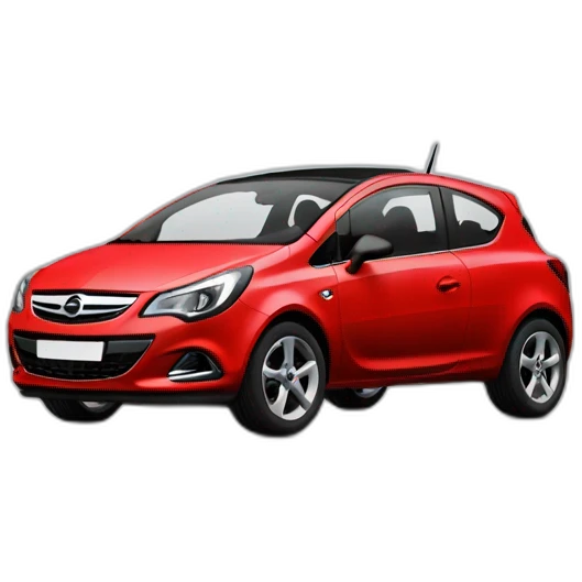 red and black opel corsa f emoji