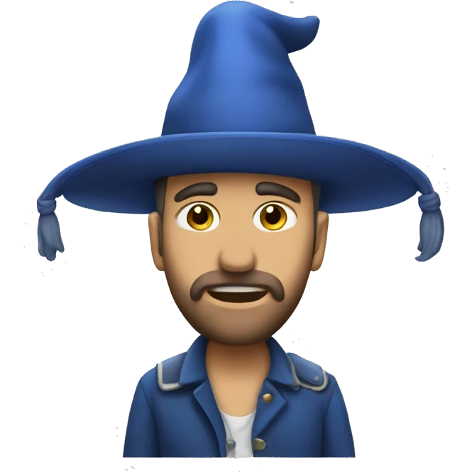 Corno strumento blu emoji