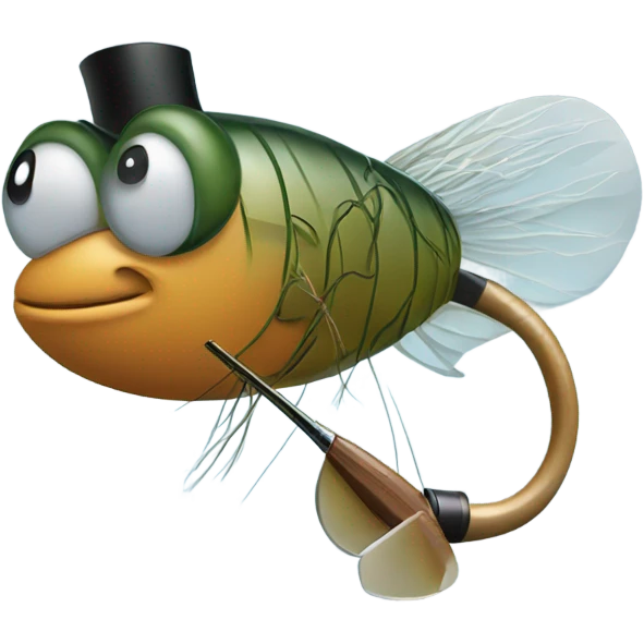 Fly fishing  emoji
