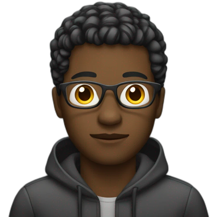 black man coding emoji