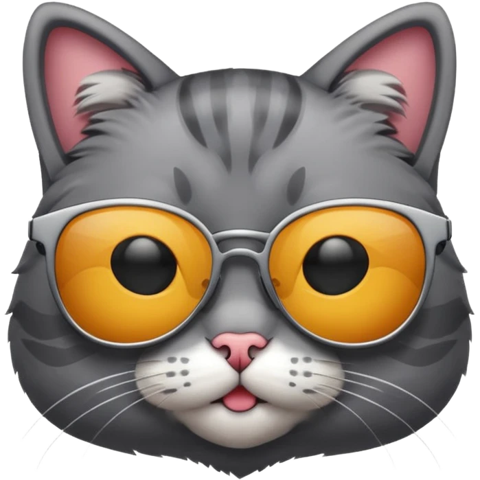Cat wearing sunglasses emoji