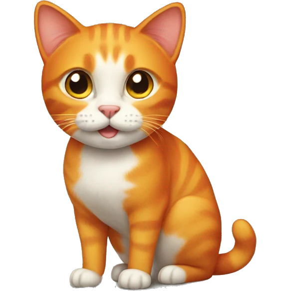 Orange cat emoji