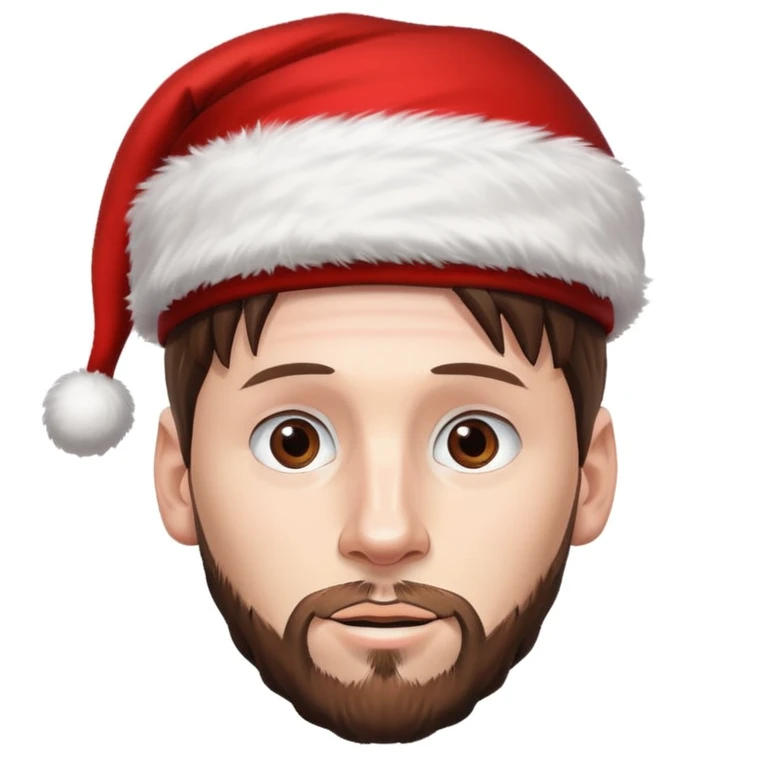 Messi con gora de navidad  emoji
