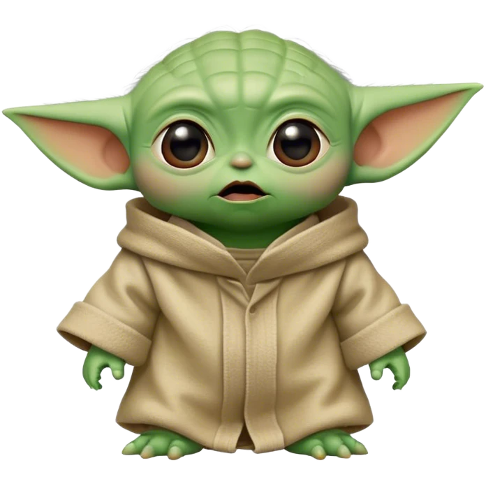 baby yoda shocked face emoji