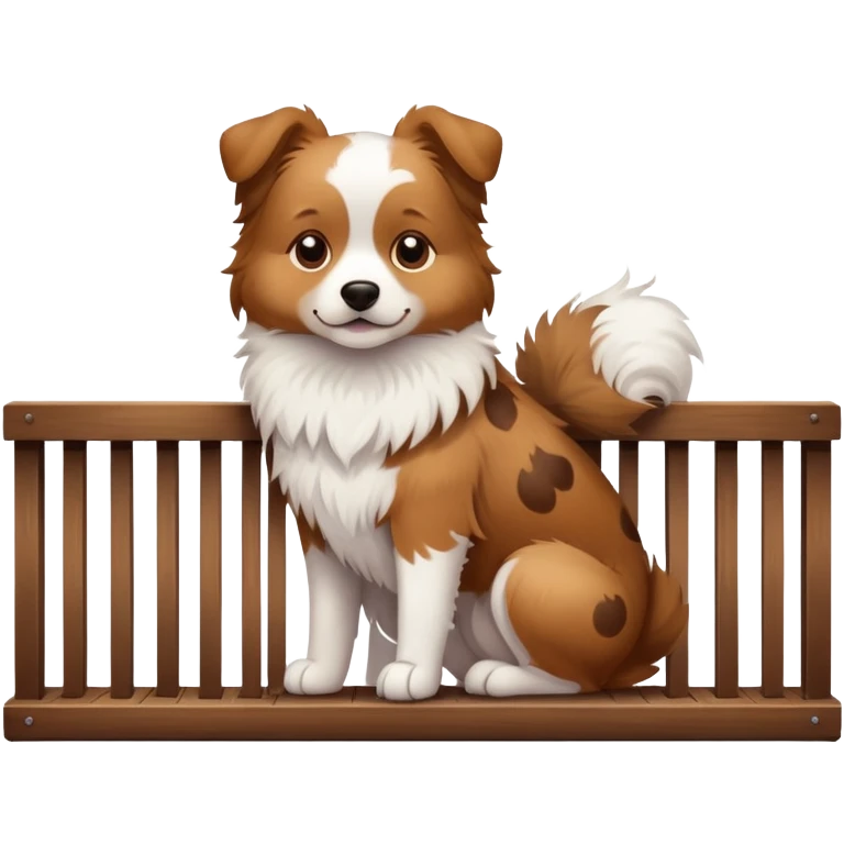 Dog on a balcony  emoji