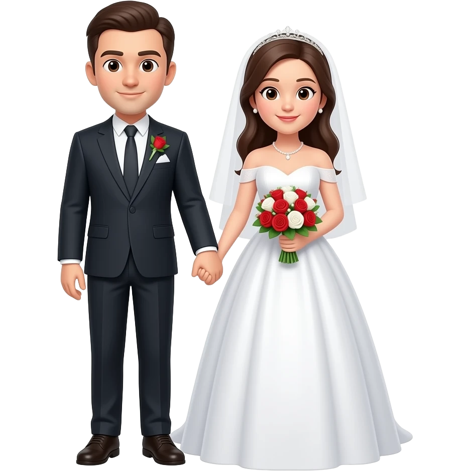 man and woman getting married emoji