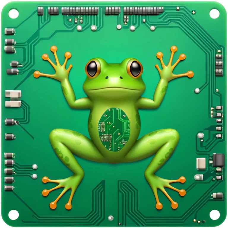 frog that represents AI emoji
