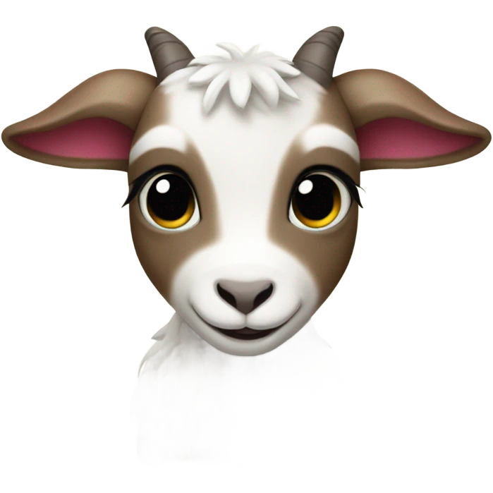 Baby goat, wearing diaper emoji