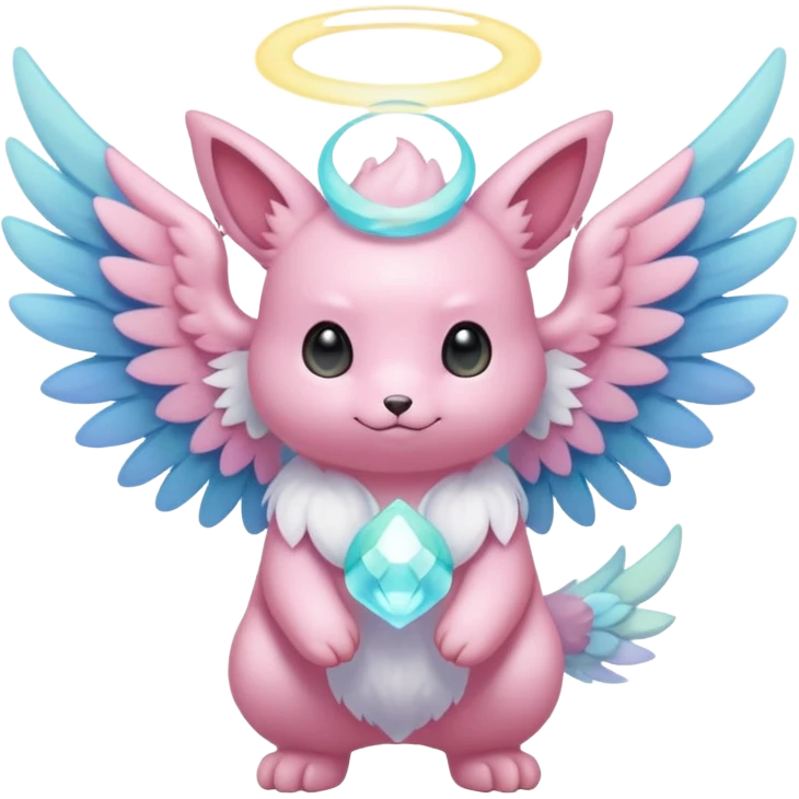 Pastel winged divine ethereal cute adorable fluffy colorful Pokémon emoji
