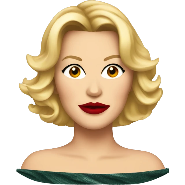 Samantha Jones with red lips  emoji